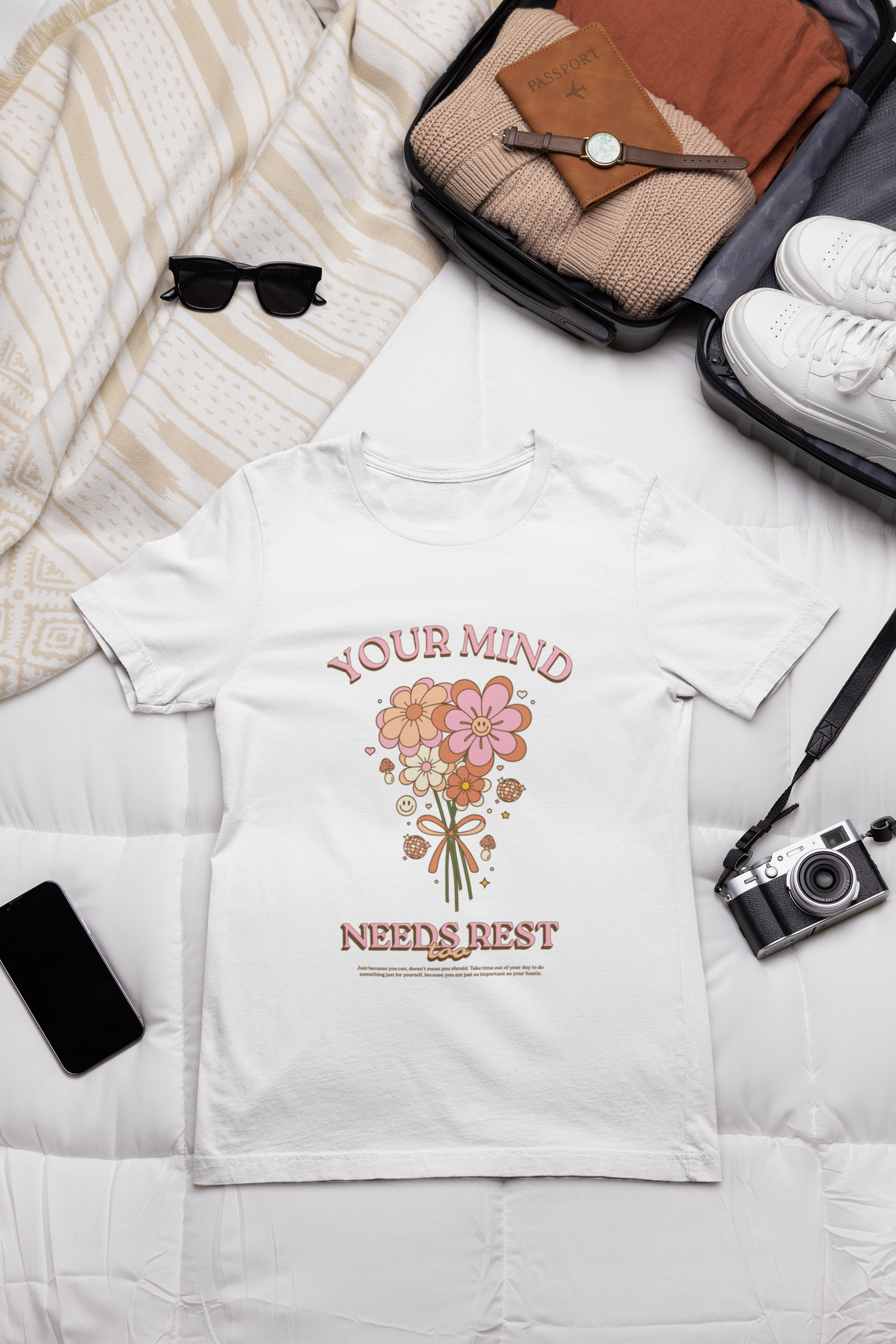 Your Mind Needs Rest Too Graphic Top