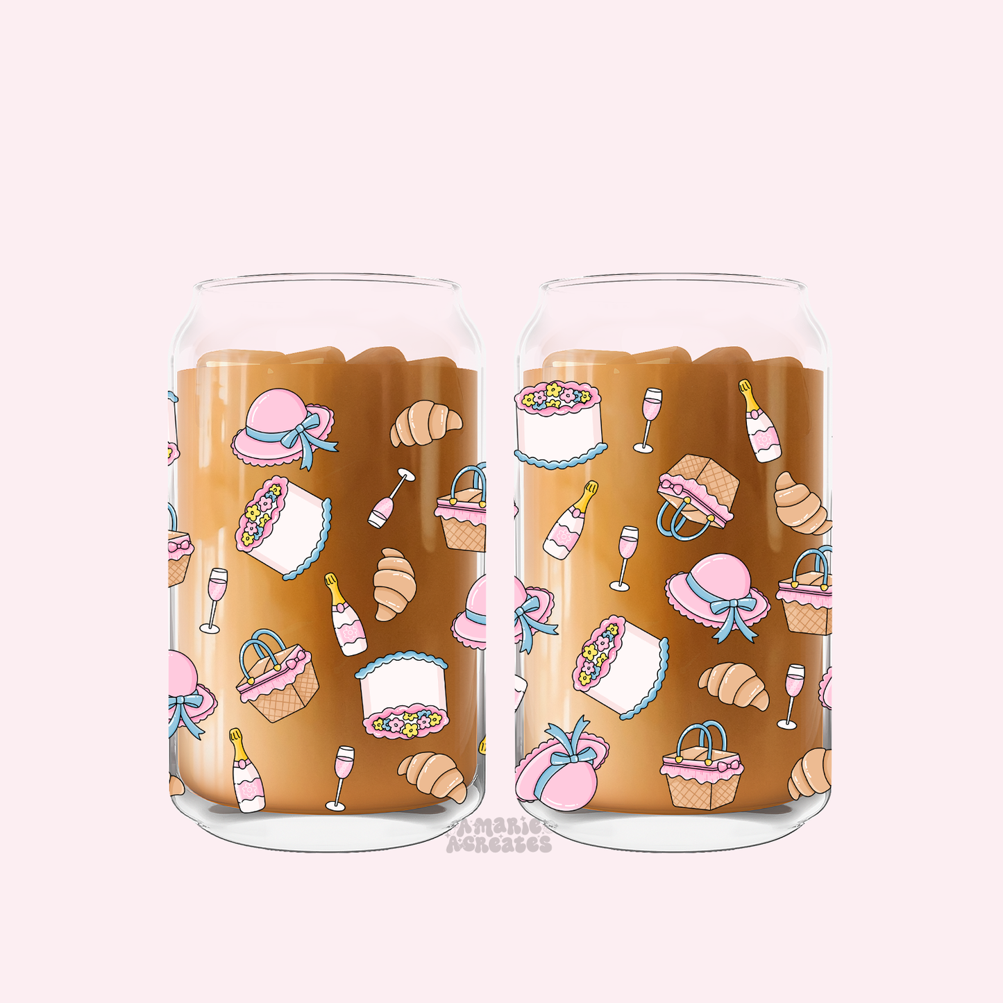 Picnic & Cakes Glass Cup