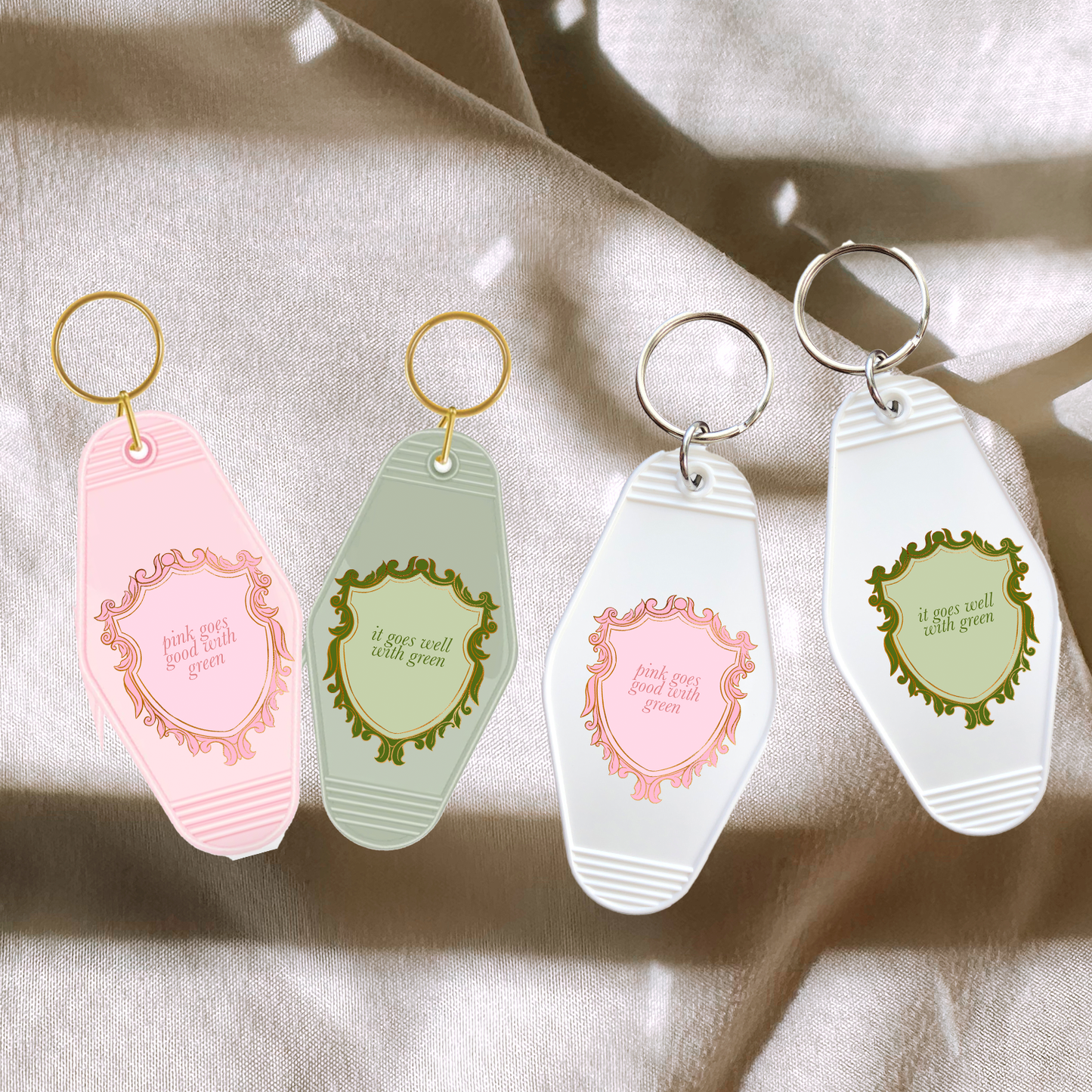 Pink Goes Good With Green, Goes Well With Green | Wicked | Keychain