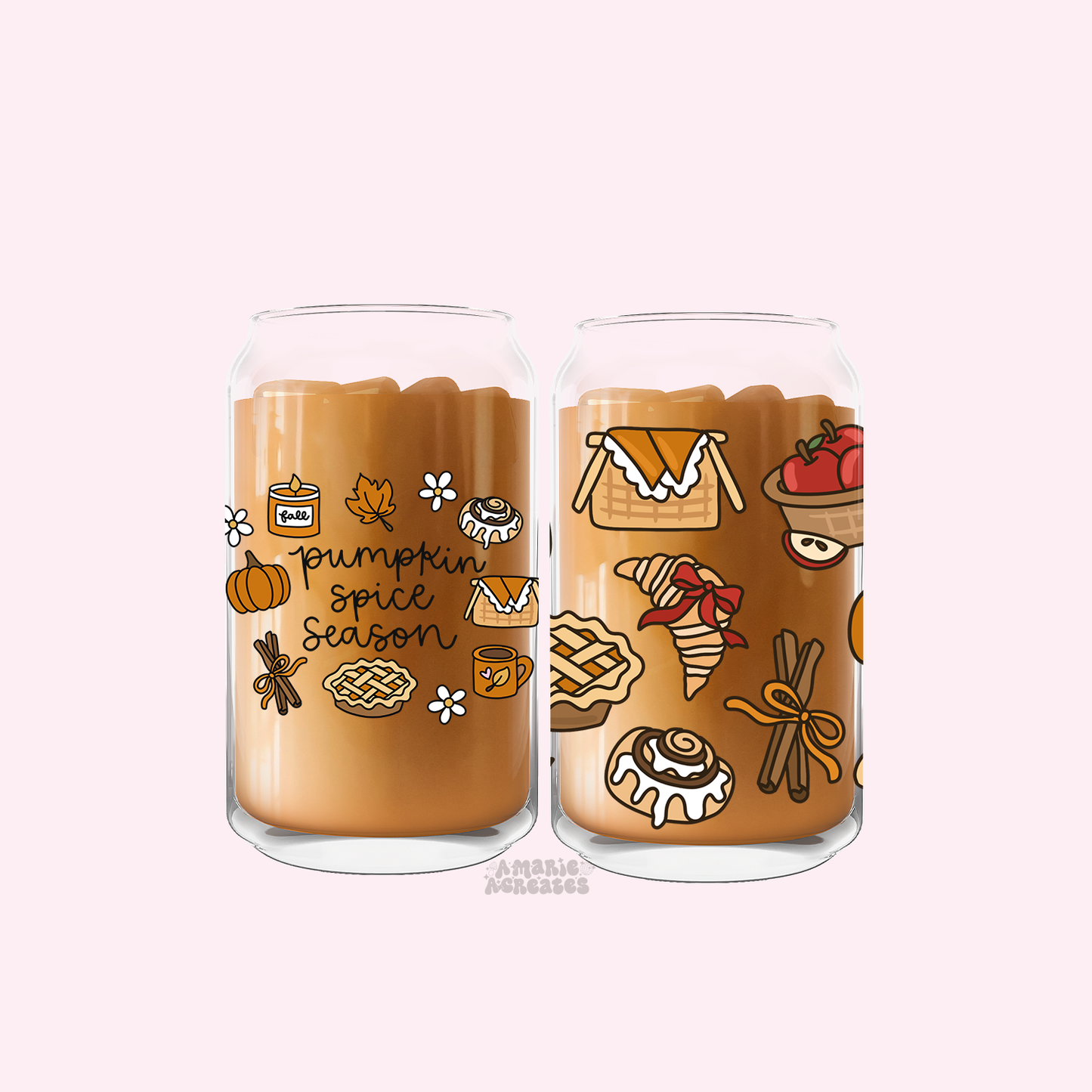 Pumpkin Spize Szn / Fall Treats Glass Cup