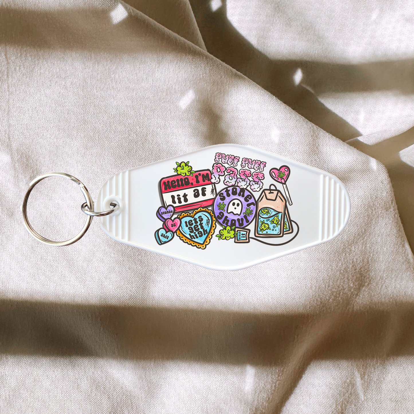 Puff Puff Pass Keychain