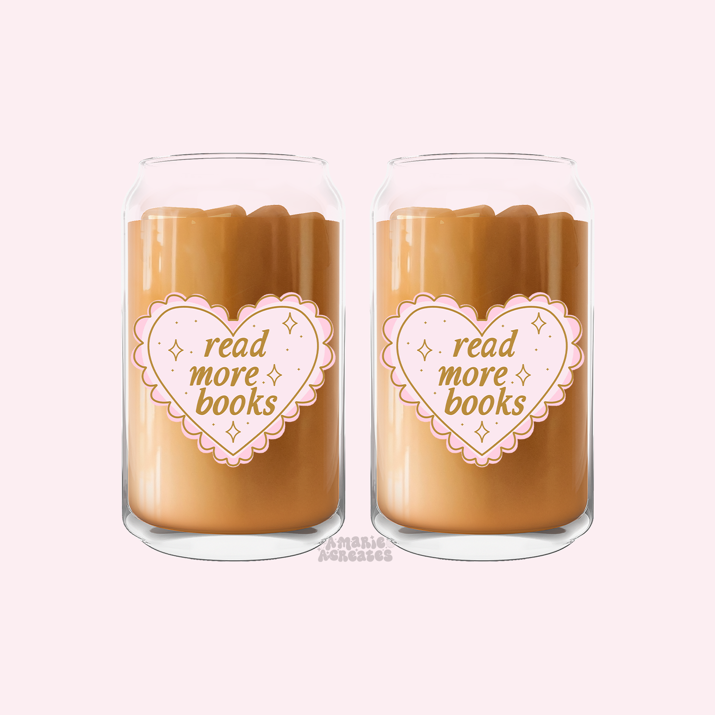 Read More Books Glass Cup