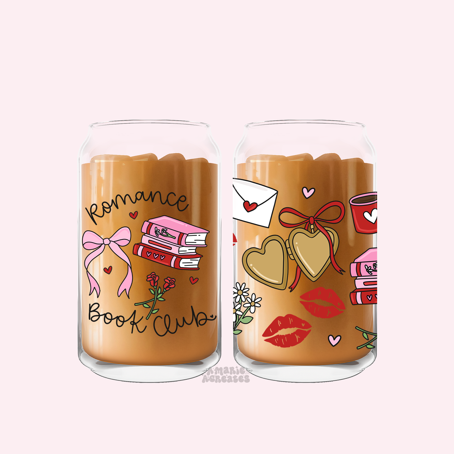 Romance Book Club Glass Cup