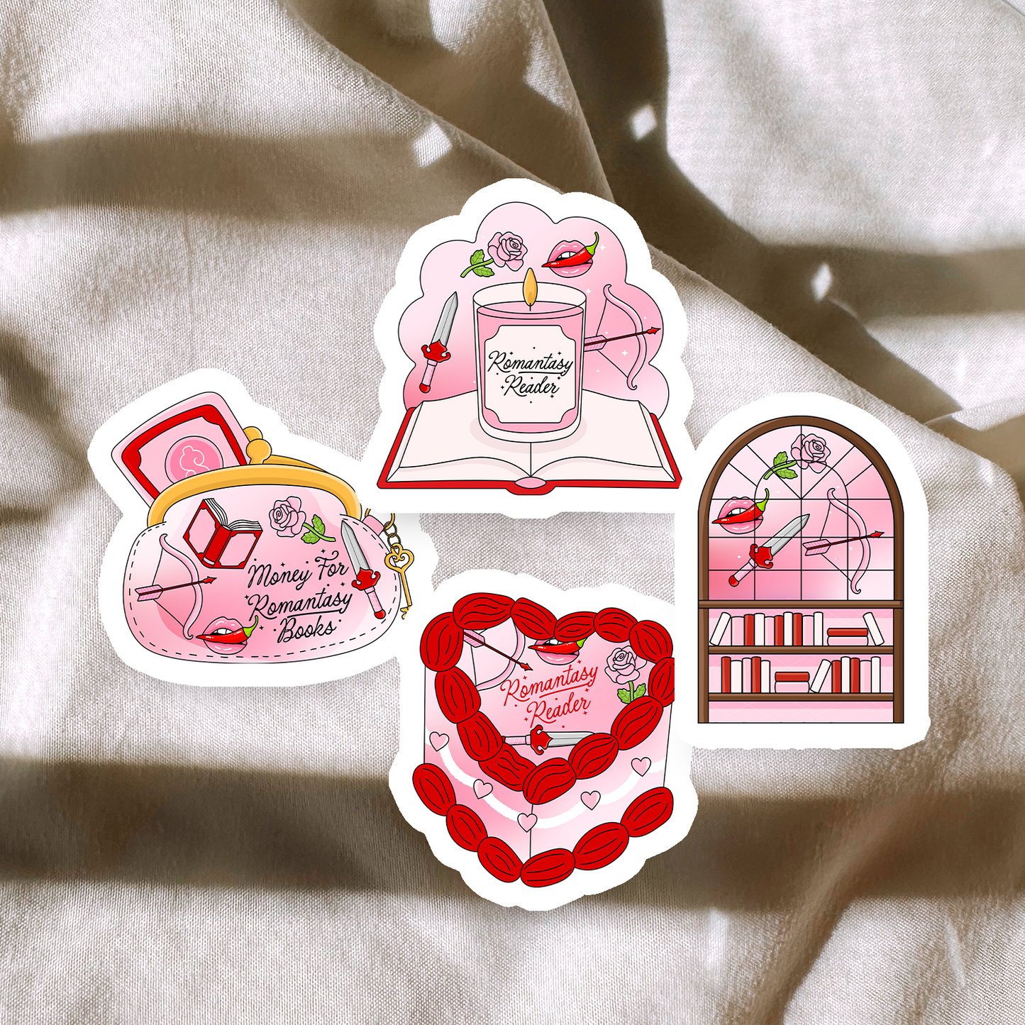 Romance Reader Stickers