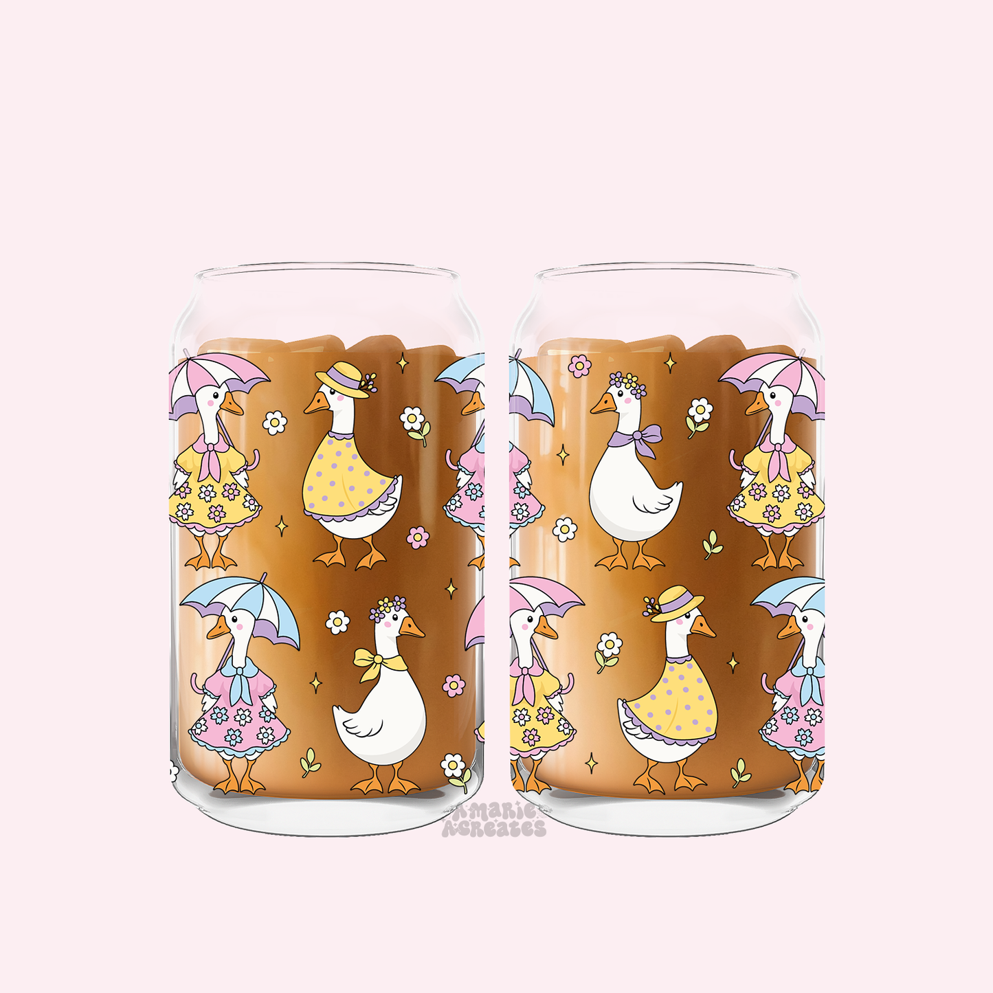 Silly Goose Glass Cup