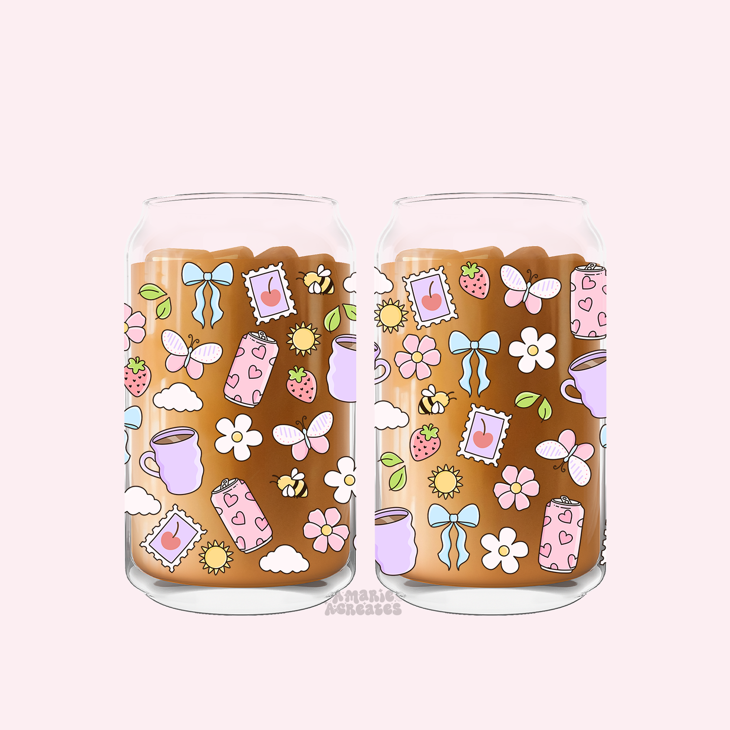 Simple Summer Glass Cup