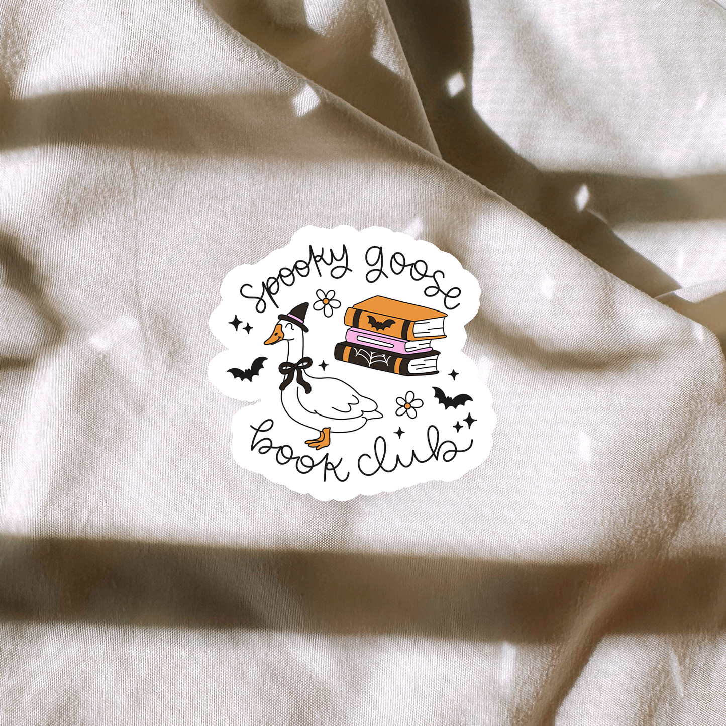 Spooky Goose Book Club Sticker