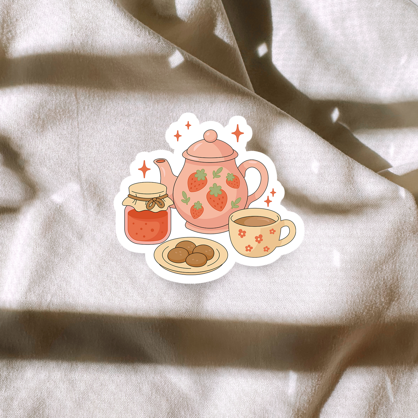 Strawberry Tea Sticker