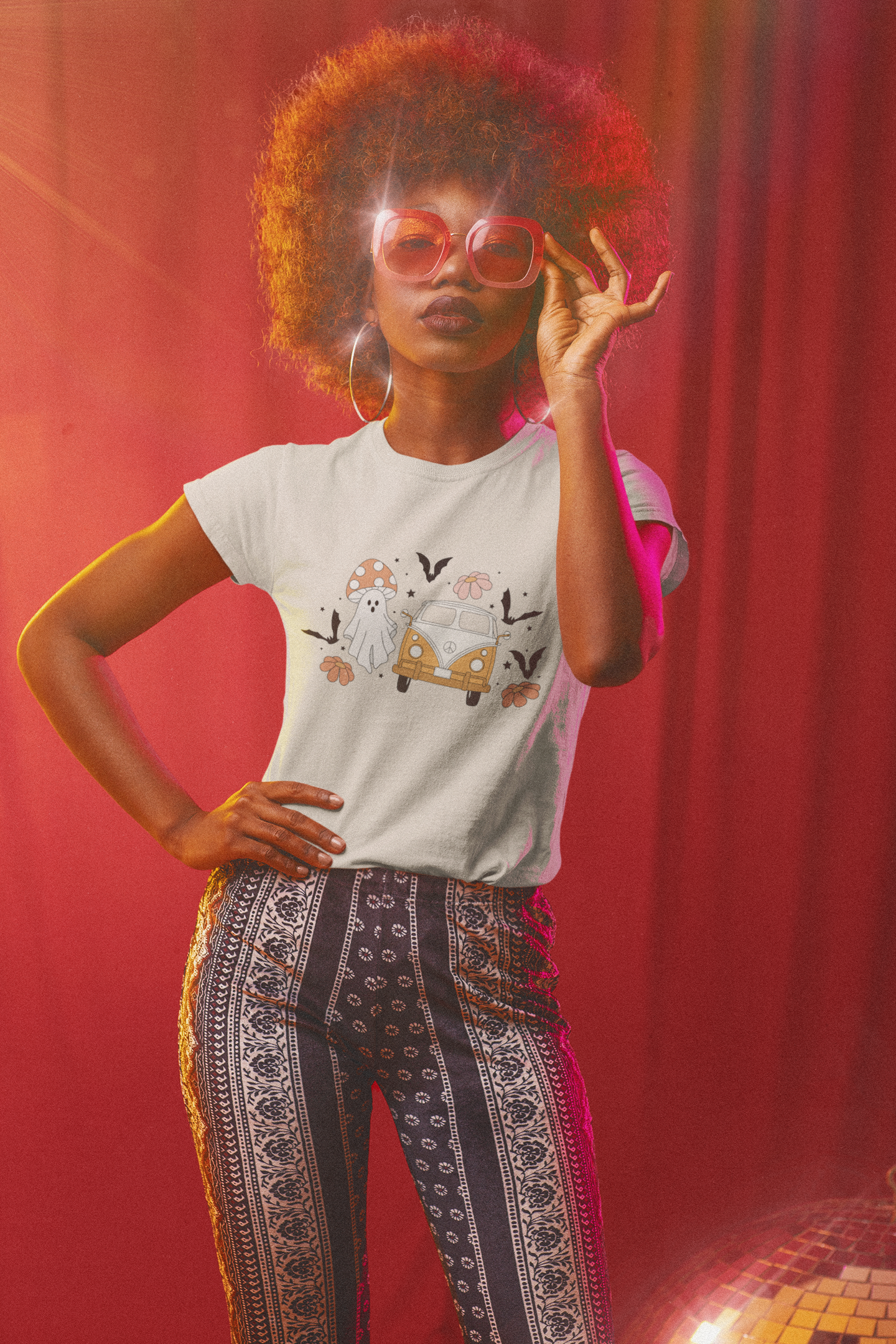 Spooky Groovy MixUp Graphic Top