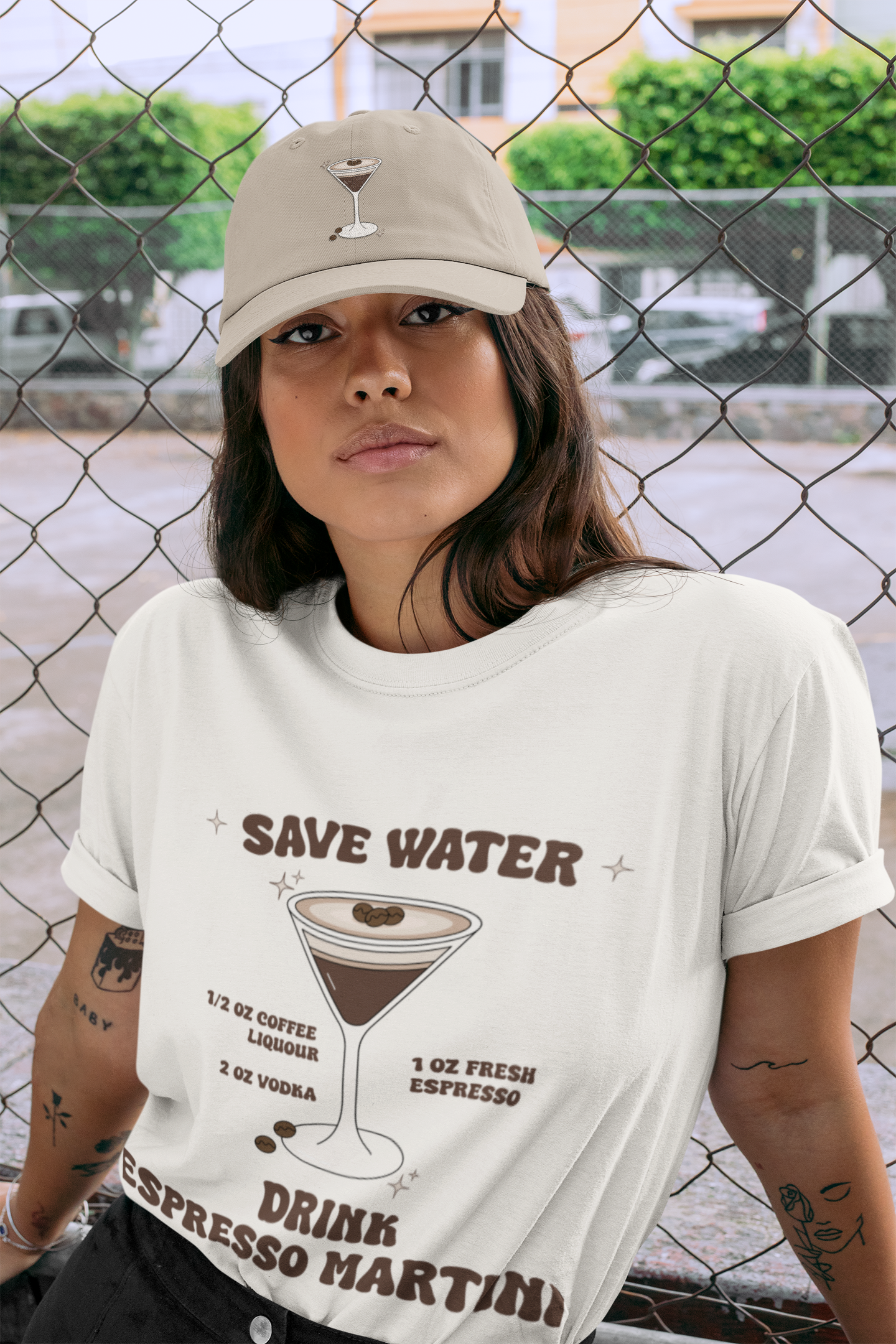 Save Water Drink Espresso Martinis Graphic Top