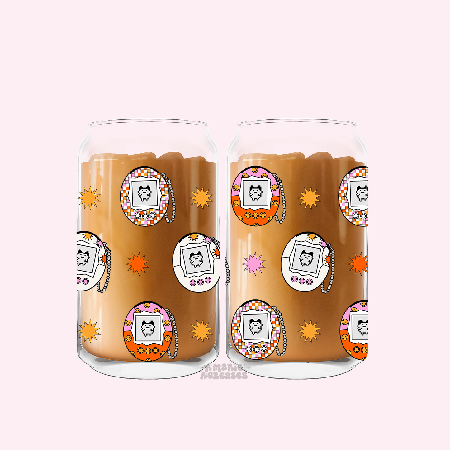 Tamagotchi Glass Cup