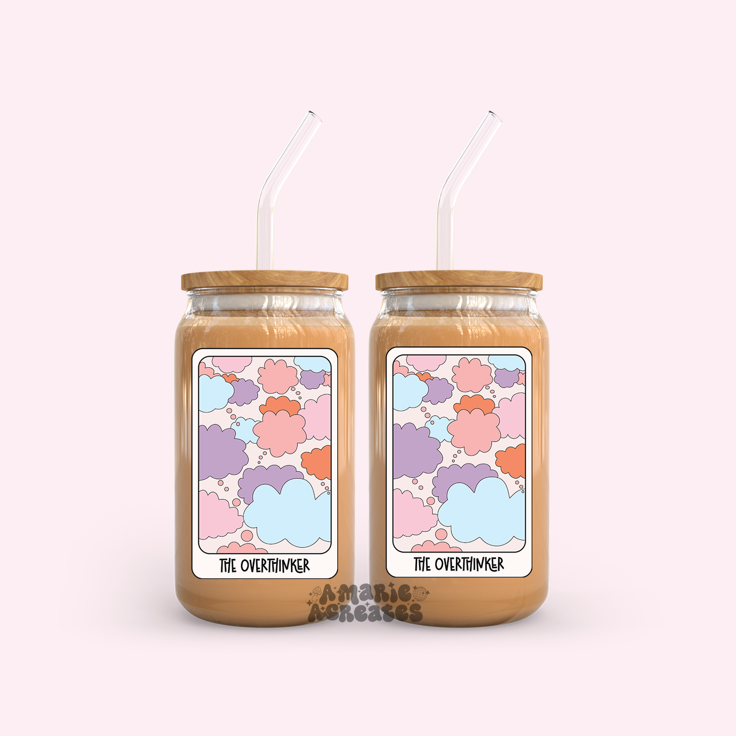 The Overthinker Tarot Glass Cup