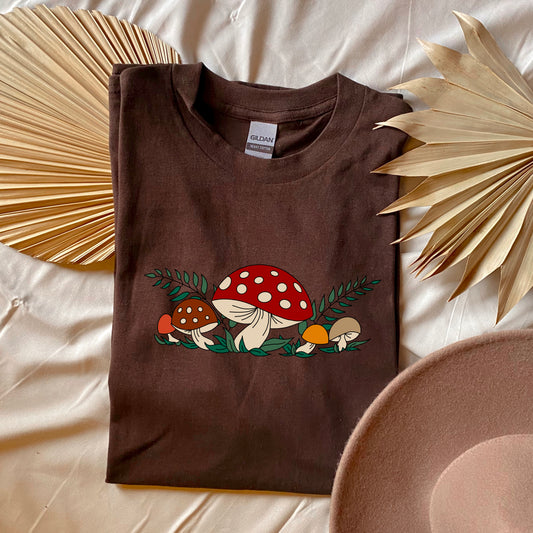 Mushroom Field Graphic Top