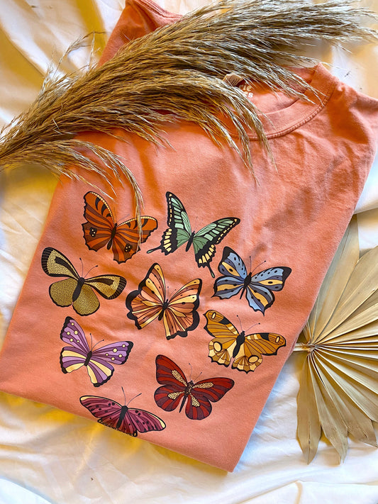 Vintage Butterfly Graphic Top