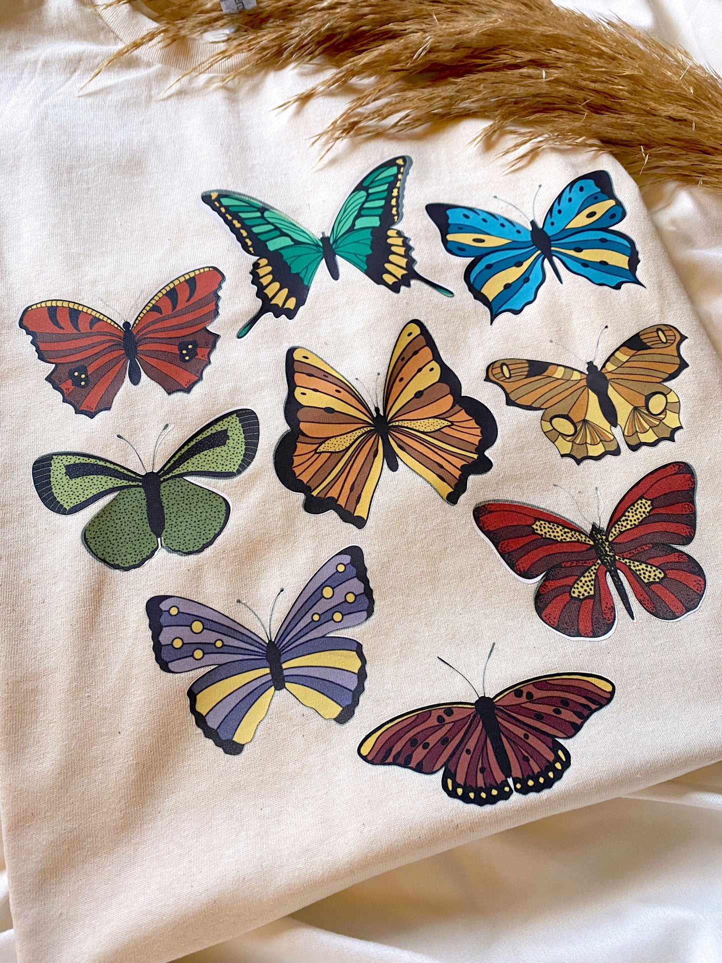 Vintage Butterfly Graphic Top