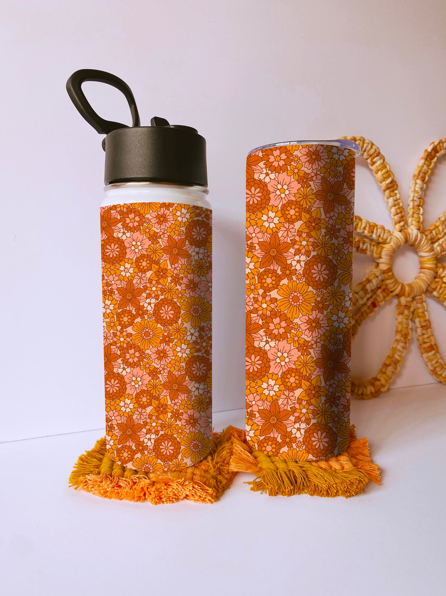 Retro Flower Dream Tumbler or Flask