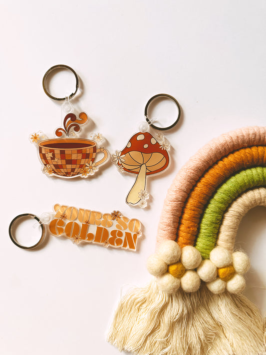 Mushroom Keychain
