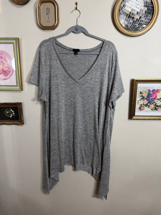 3x Gray V Neck Tunic