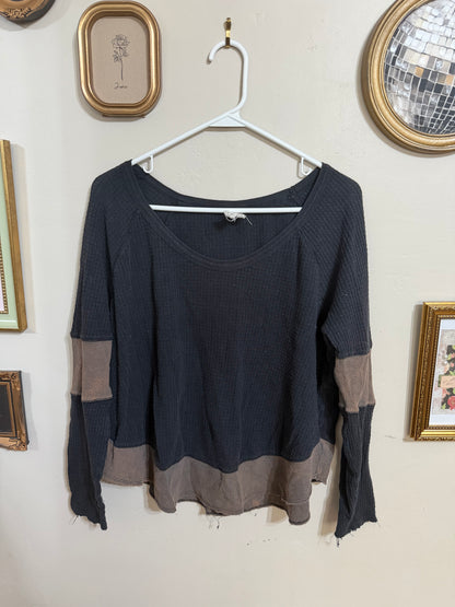 Medium Diamond Dozen Waffle Knit Top