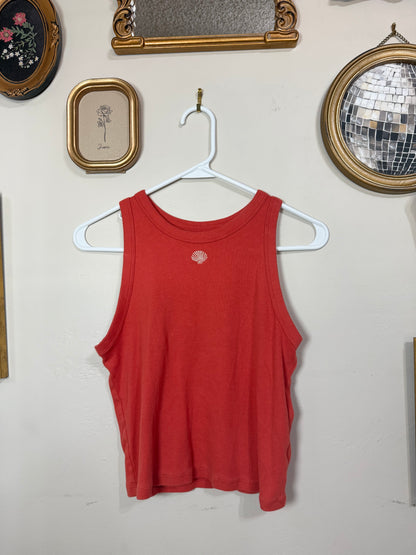 Large Shell Embroidered Tank