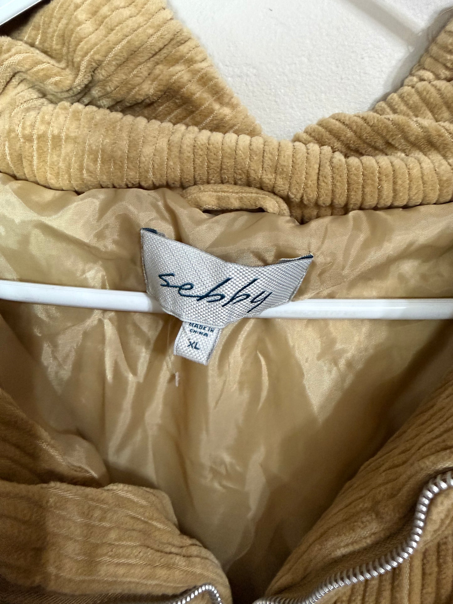 XL Tan Puff Jacket w/ Pockets