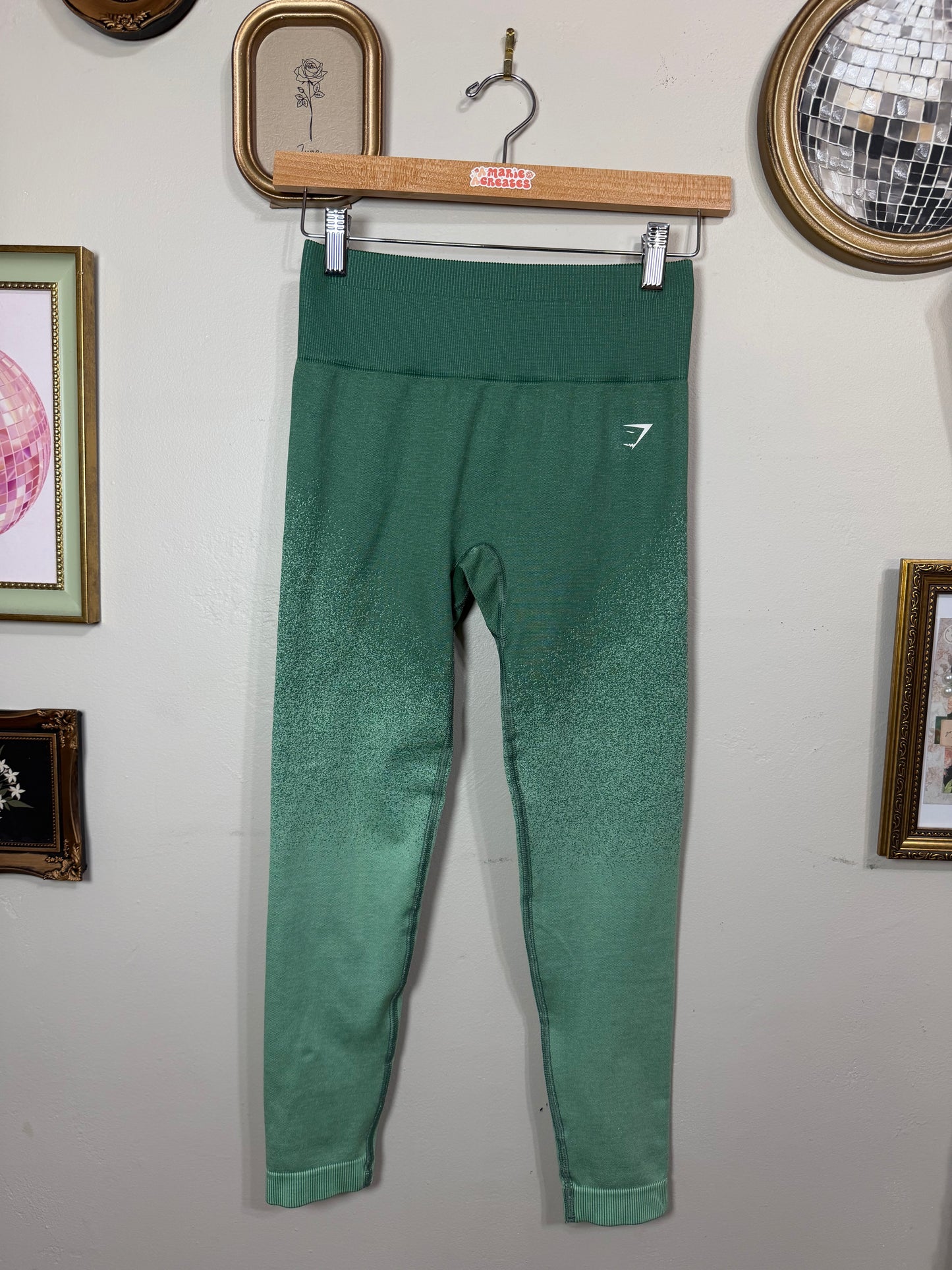 Waist: 11.5 Mint Green Leggings