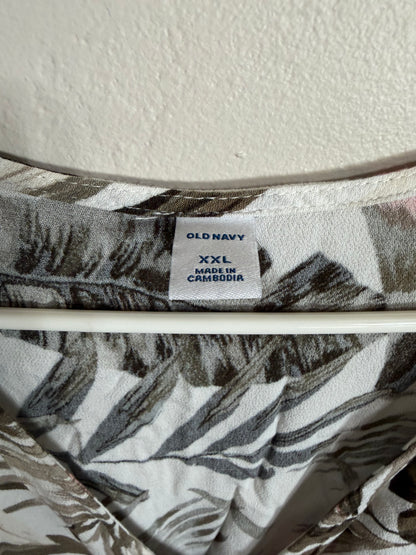 XXL Monstera Cream Maxi Dress