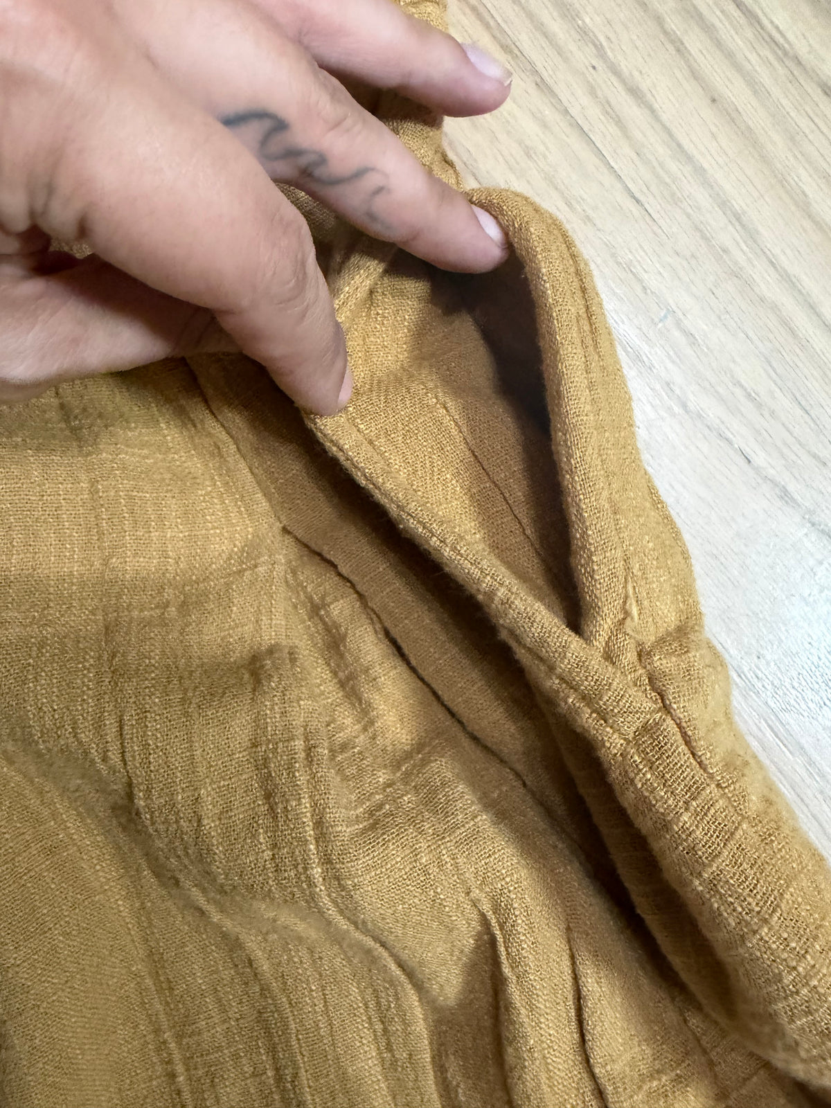 XS Mustard Pull On Cargo Harlem Wide Leg Pants