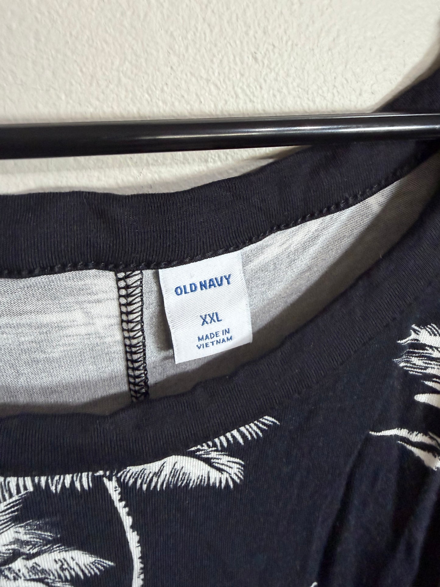XXL Black White Palm Tree Dress