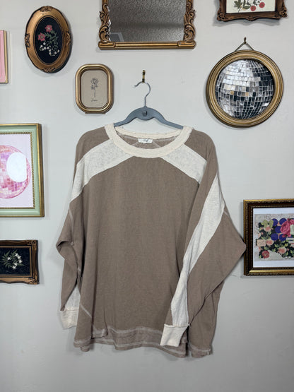 Medium Brown Cream Long Sleeve