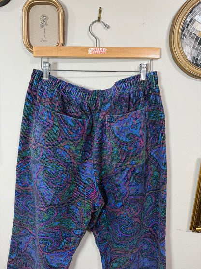 Medium Paisley Print Corduroy Pants