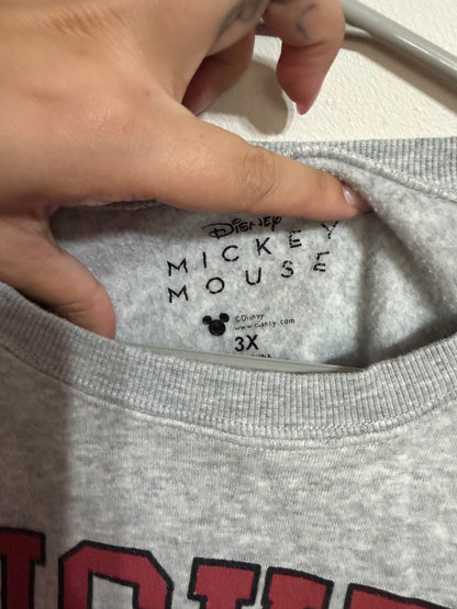 3x Grey Mickey Crewneck