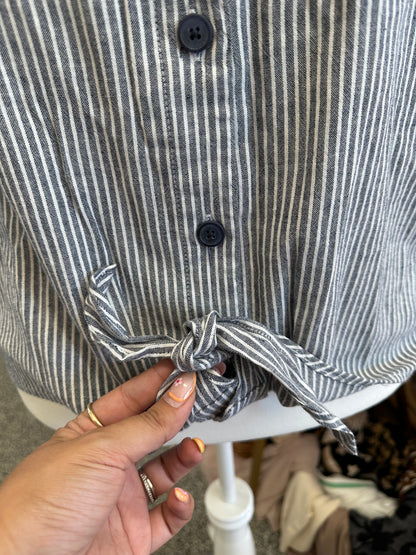 NWT XL Blue Stripe Top