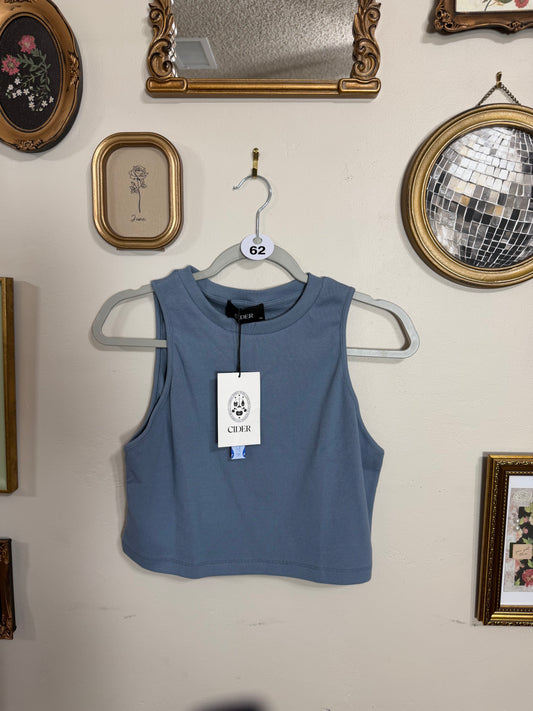 XL NWT Blue Ribbed Tank