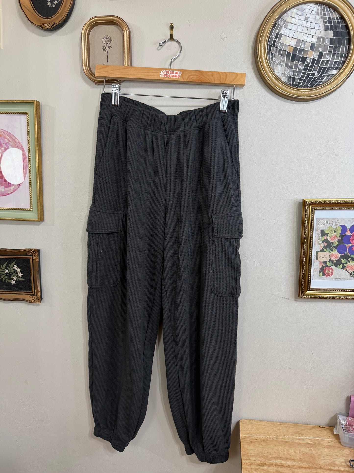 Small Waffle Thermal Knit Joggers