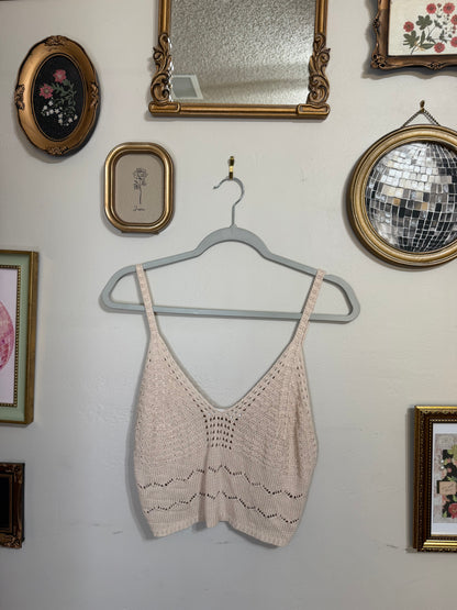 Large Crochet Crop Top