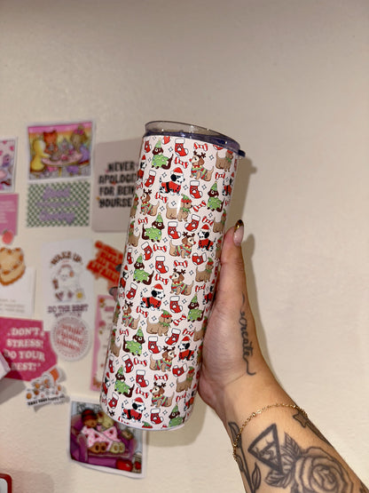 Christmas Pups Tumbler