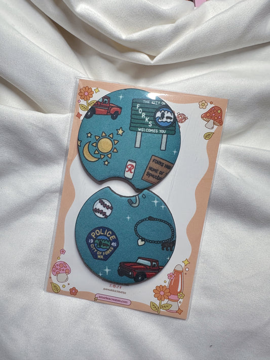 Twilight Icons Car Coaster
