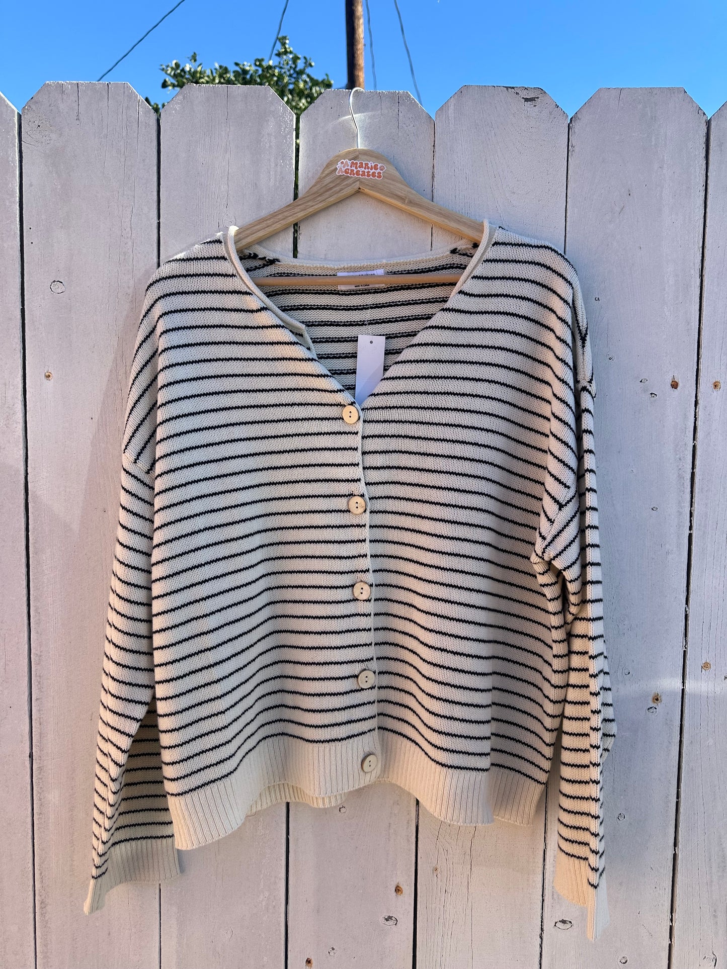 NWT Large Striped Top