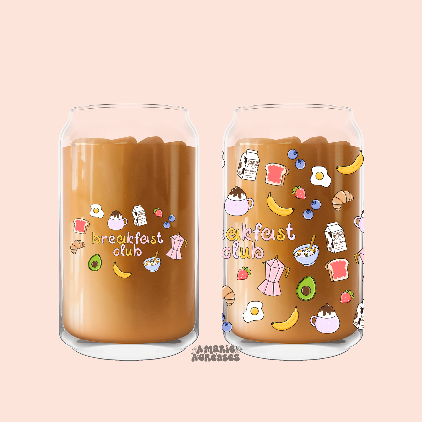 Breakfast Club Glass Cup