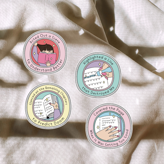 Relatable Bookish Quotes Sticker