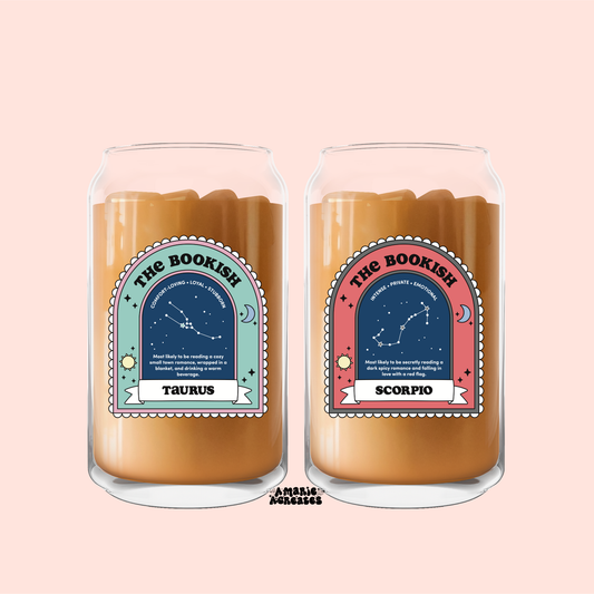 Zodiac The Bookish Glass Cup