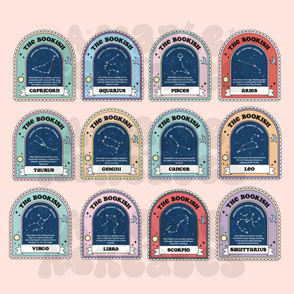 Zodiac The Bookish Sticker