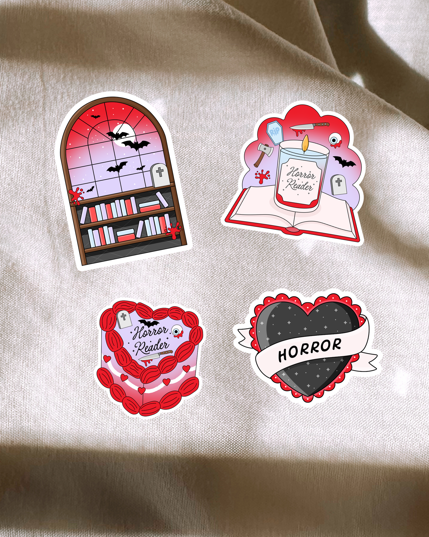 Horror Romance Stickers