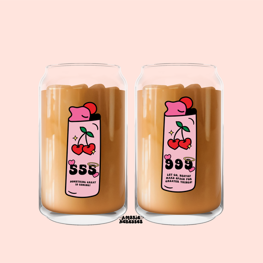 Angel Number Lighter Glass Cup