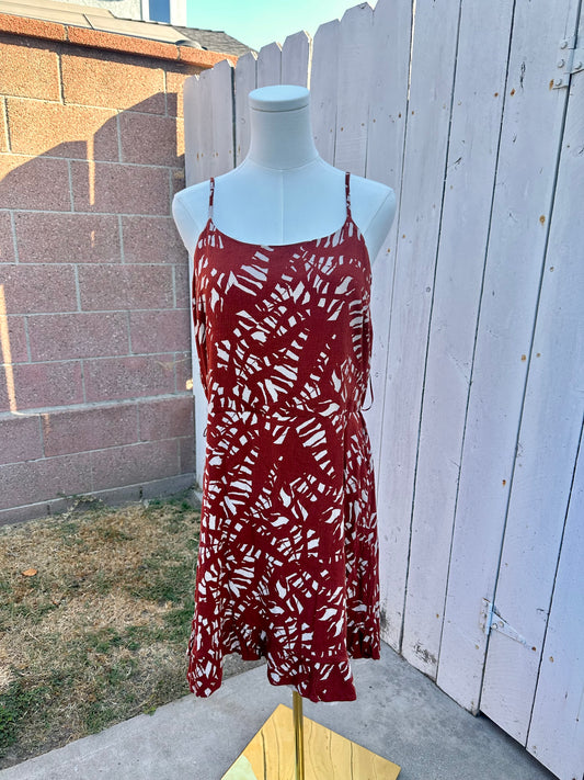 XL Rust Pattern Dress