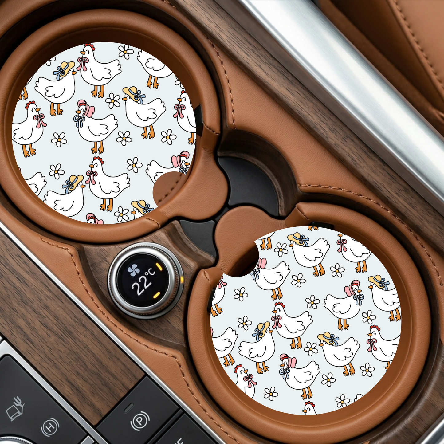 Chickens Car Coaster