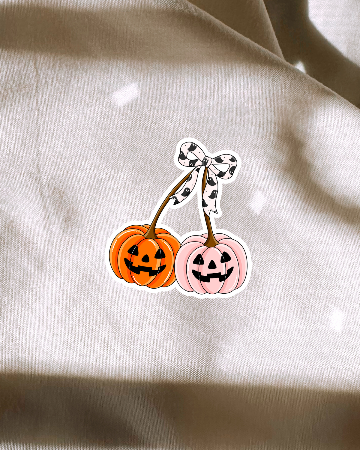 Spooky Cherry Pumpkins Sticker