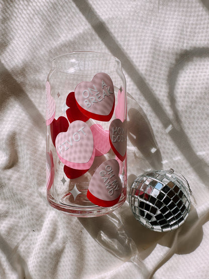 Valentine Hearts | Friends Edition | Glass Cup