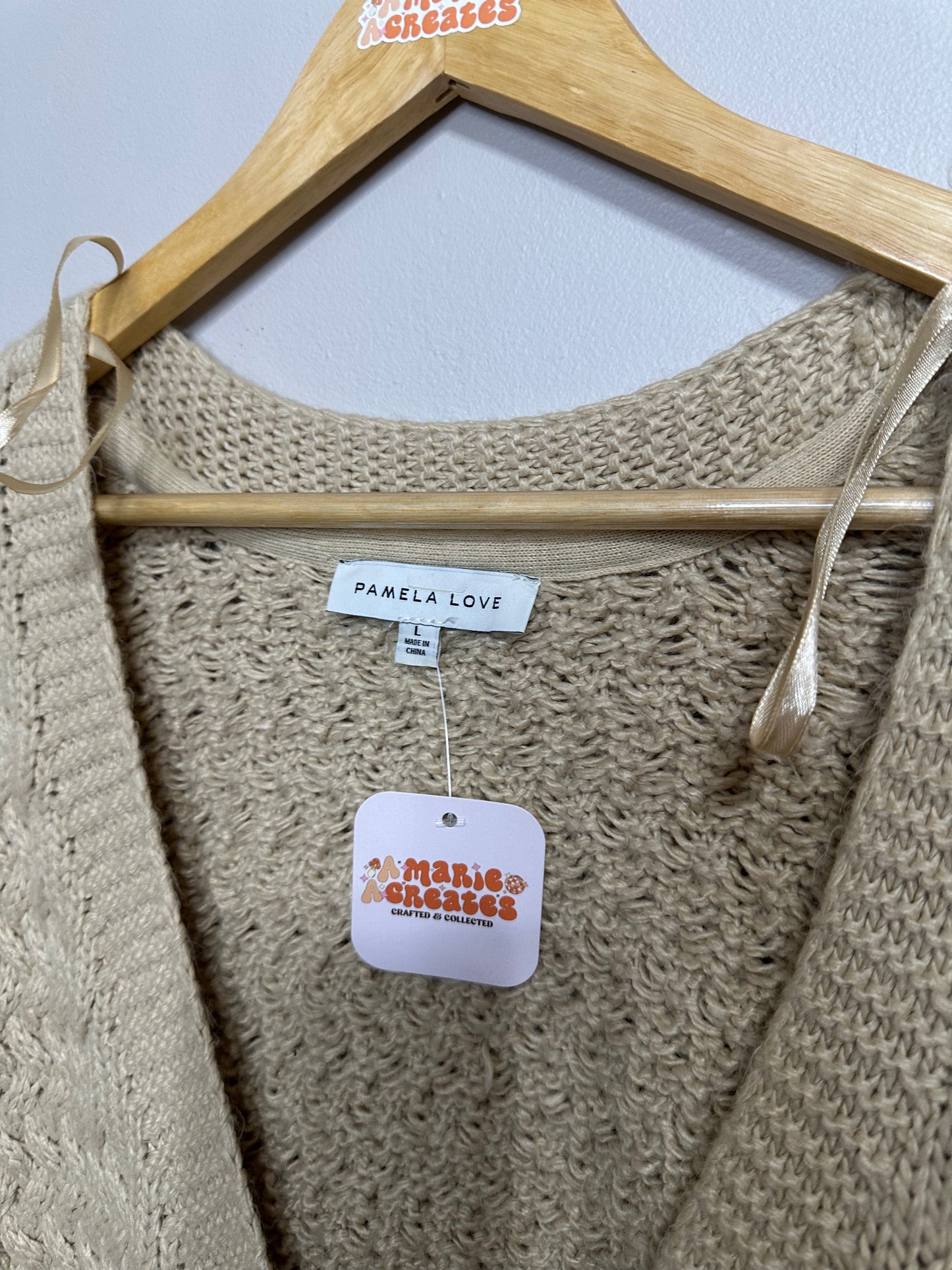 Large Tan Cardigan